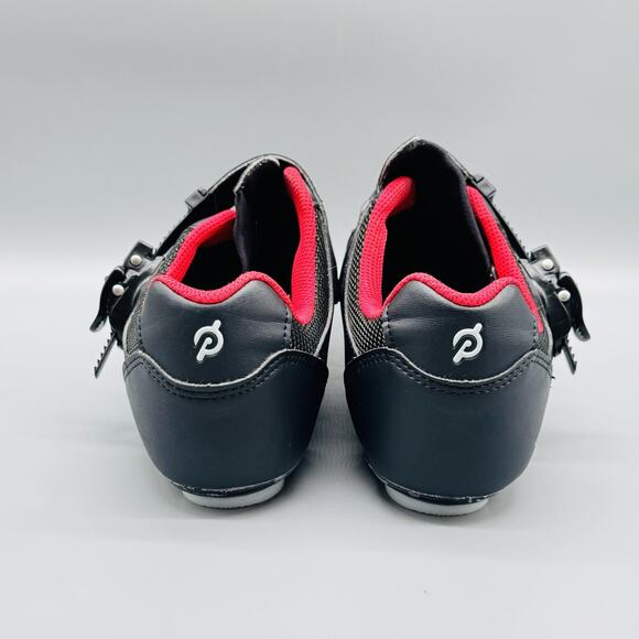 Peloton Shoes Mens 8 Black Cycling Sneaker Look Delta Cleats Ratchet Straps Road - Picture 7 of 12